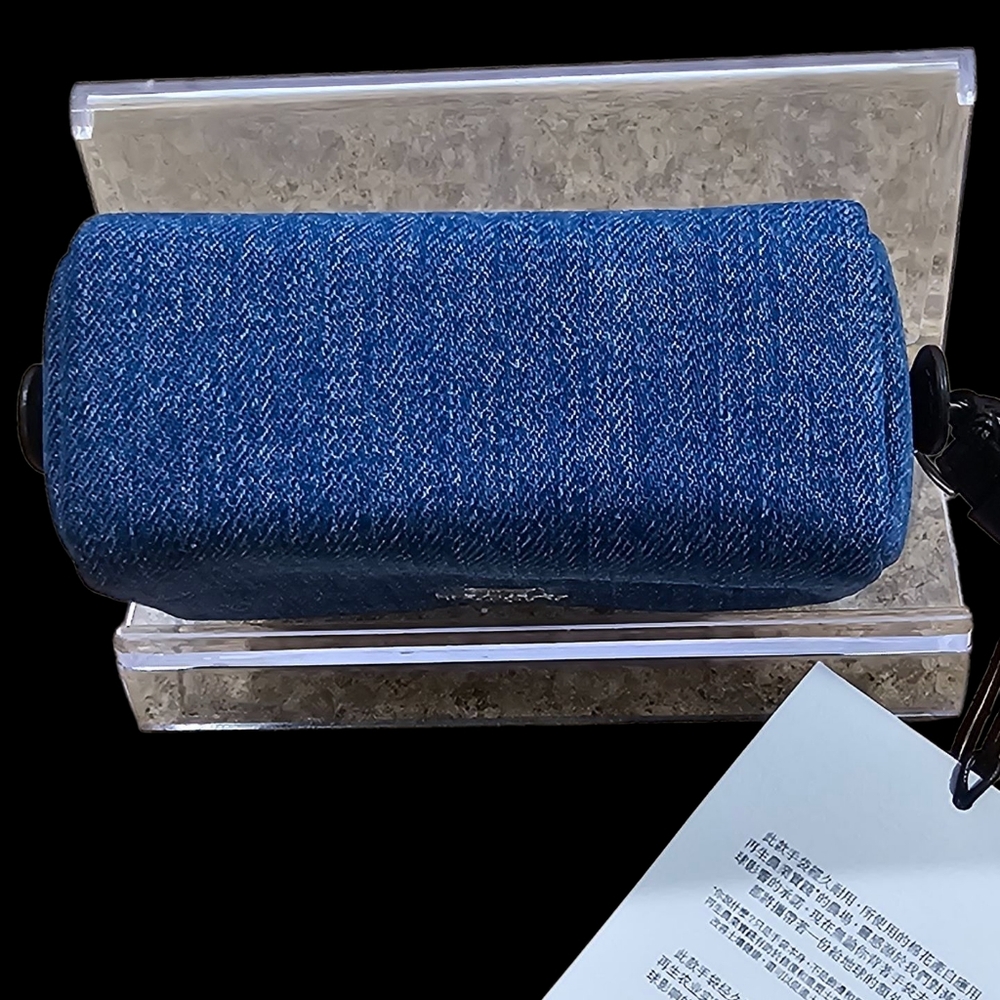 COACH Denim Blue Pouch Wristlet NWT - Picture 2 of 12